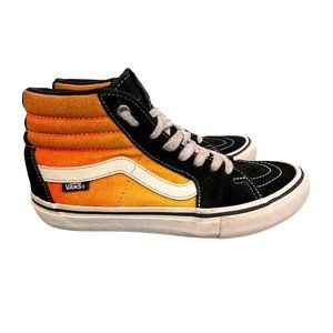 Vans Sk8 Pro Hi Top Sneakers Shoes size 6.5 Men Black Yellow High 721454